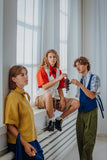 No86 Weste Weyers mit Bänder Unisex