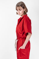 No87 Overall mit T-Ärmel + Taschen