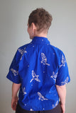 No92 Schluppenbluse Scherrer mit T-Ärmel unisex