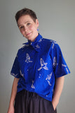 No92 Schluppenbluse Scherrer mit T-Ärmel unisex
