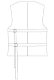 No86 Weste Weyers mit Bänder Unisex
